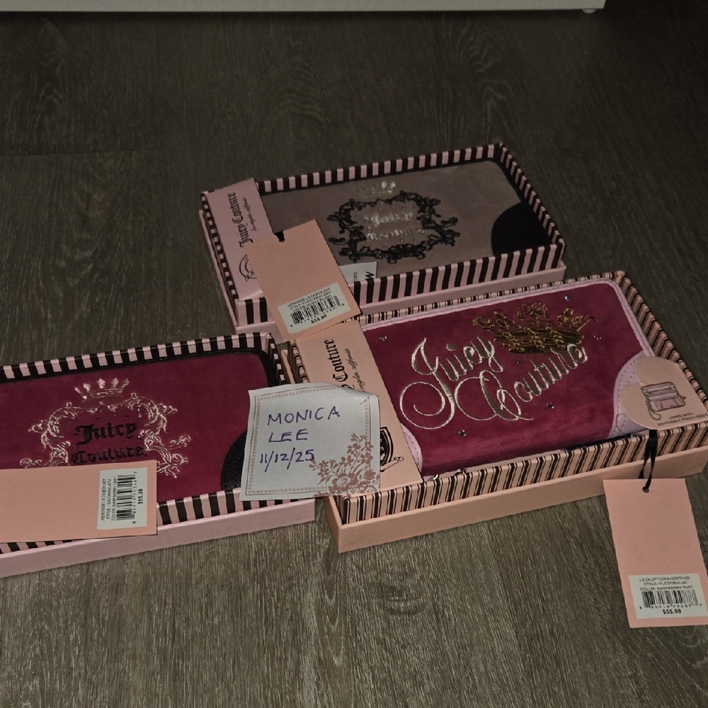 Juicy Couture Pink and Gold Wallet (PRICE IS FOR ONE)